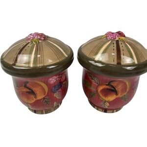 Vintage Tracy Porter Octavia Hill Garden Collection Salt and Pepper Shakers